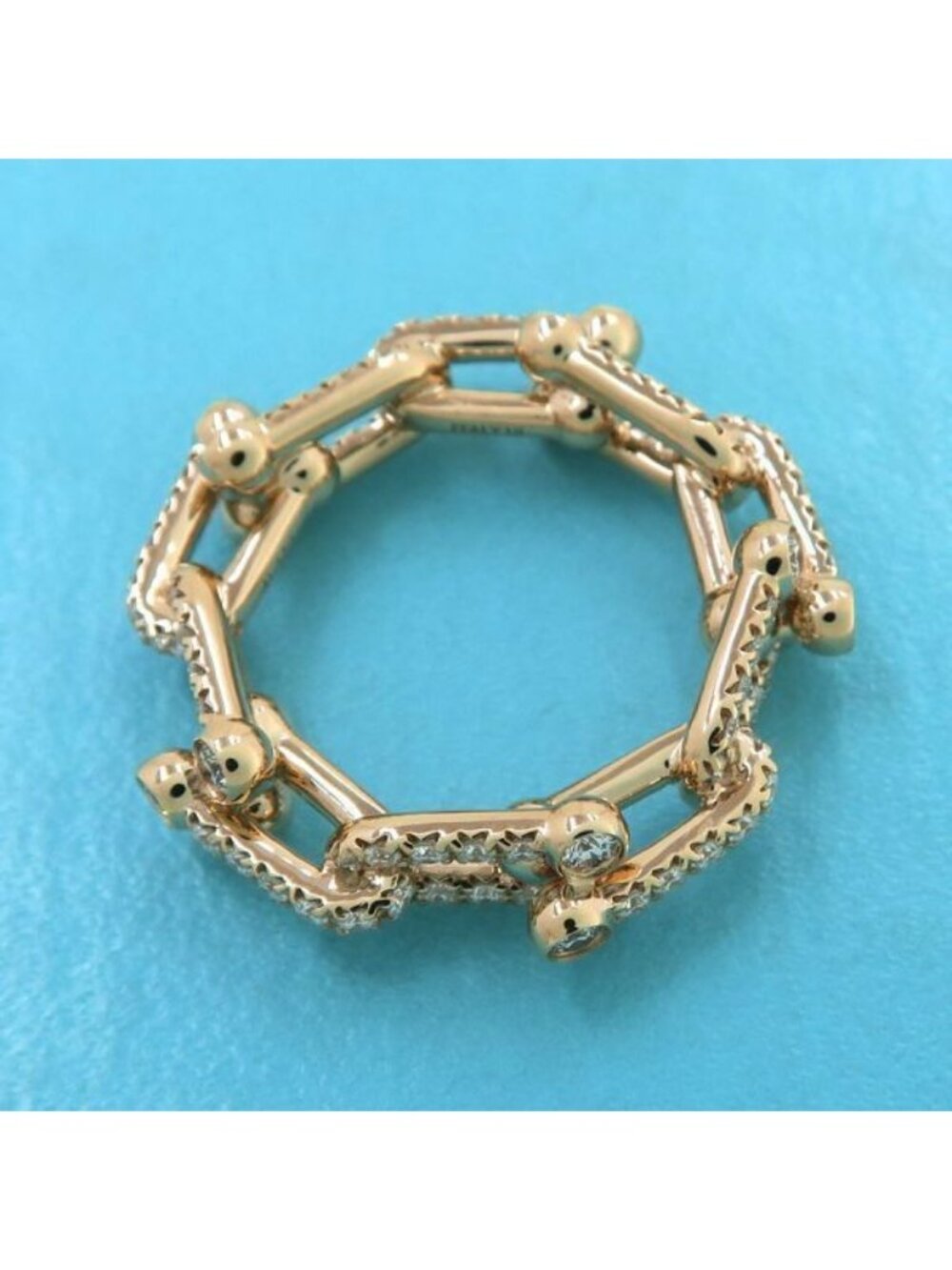 Tiffany & Co HardWear Link Diamond Ring Small #near - Picture 6 of 10